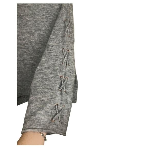 L.O.G.G x H&M Grey oversized lace up sweater S - Picture 4 of 7